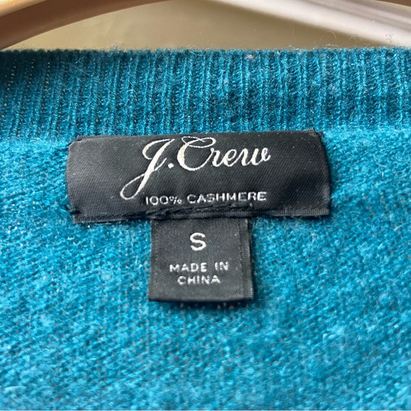 JC Crew 100 percent cashmere juniper green sweater size s - Picture 3 of 4